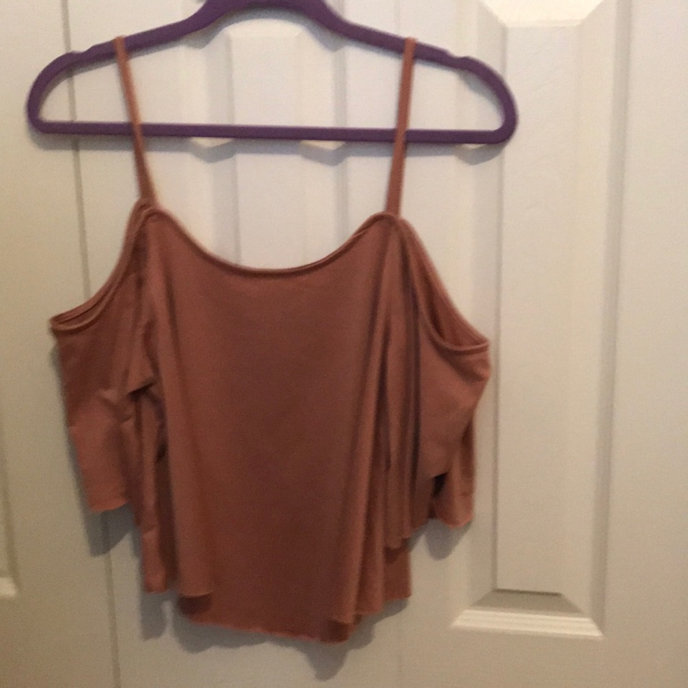 Dusty Rose Off the Shoulder Crop Top